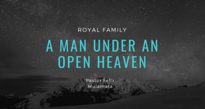 A man under an open heaven